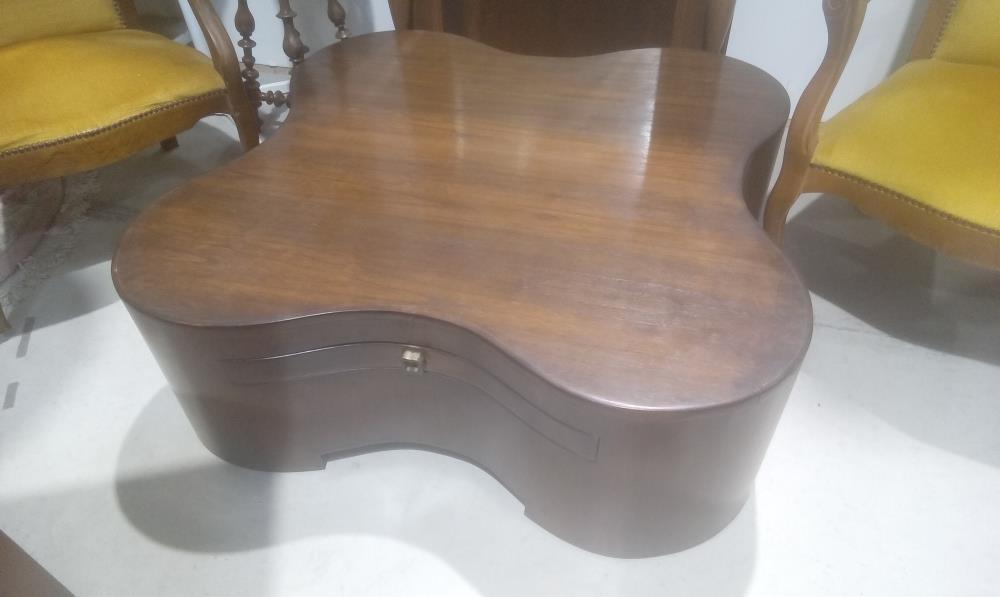 TABLE BASSE BOIS EXOTIQUE 1 TIROIR