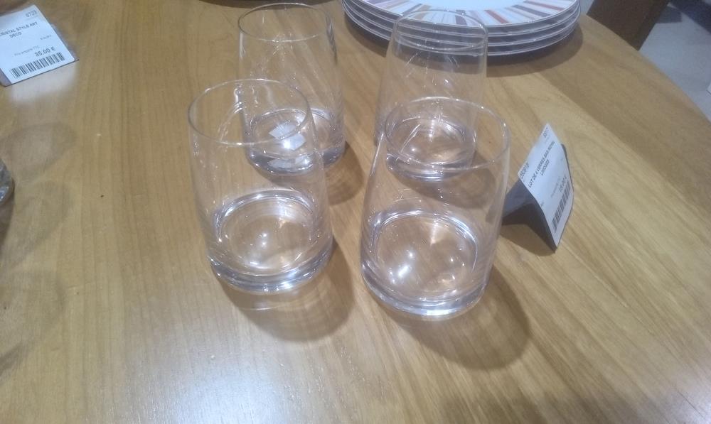 LOT DE 4 VERRES BAS ROYAL LIMOGES