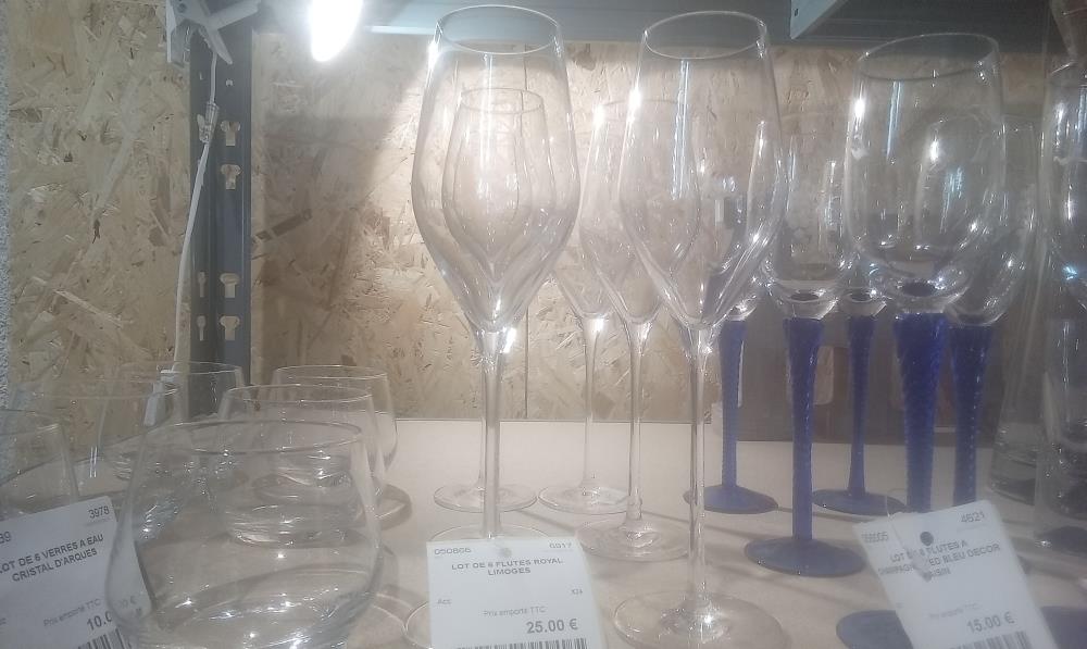 LOT DE 6 FLUTES ROYAL LIMOGES 