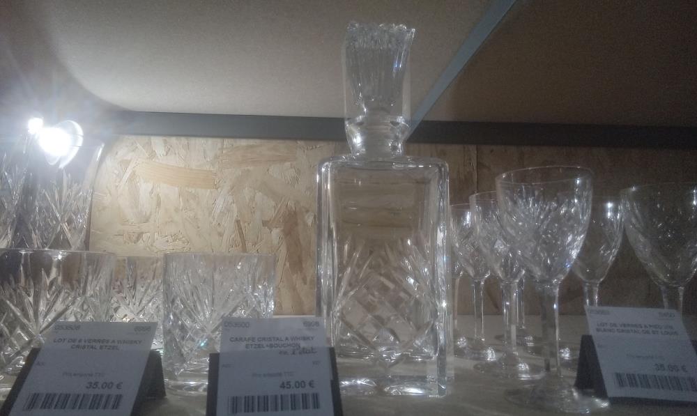 CARAFE CRISTAL A WHISKY ETZEL+BOUCHON