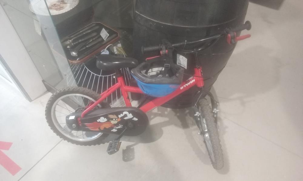 VELO ENFANT BTWIN+CASQUE
