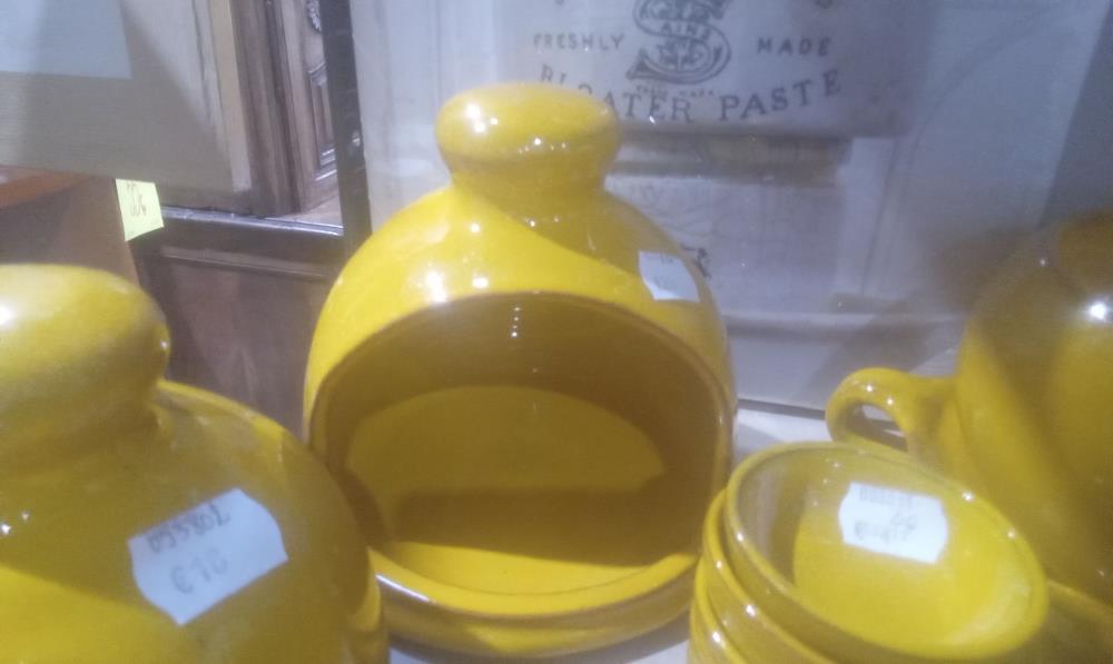 RANGE EPONGE TERRE CUITE VERNISSE JAUNE GM