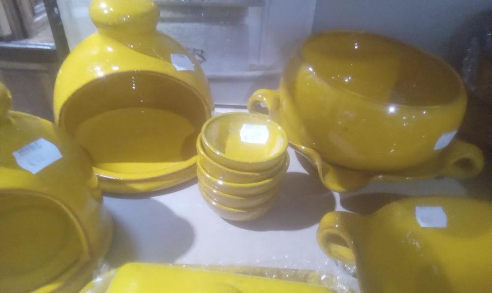 RAVIER TERRE CUITE JAUNE  VERNISSE PM