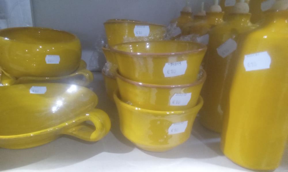 COUPELLE TERRE CUITE VERNISSE JAUNE MM