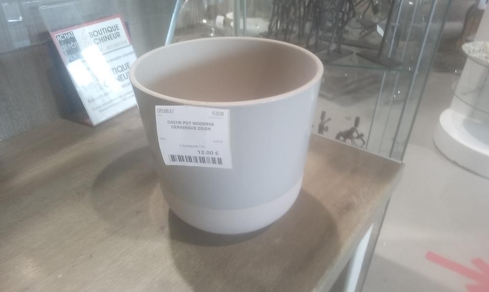 CACHE POT MODERNE  CERAMIQUE DSIGN