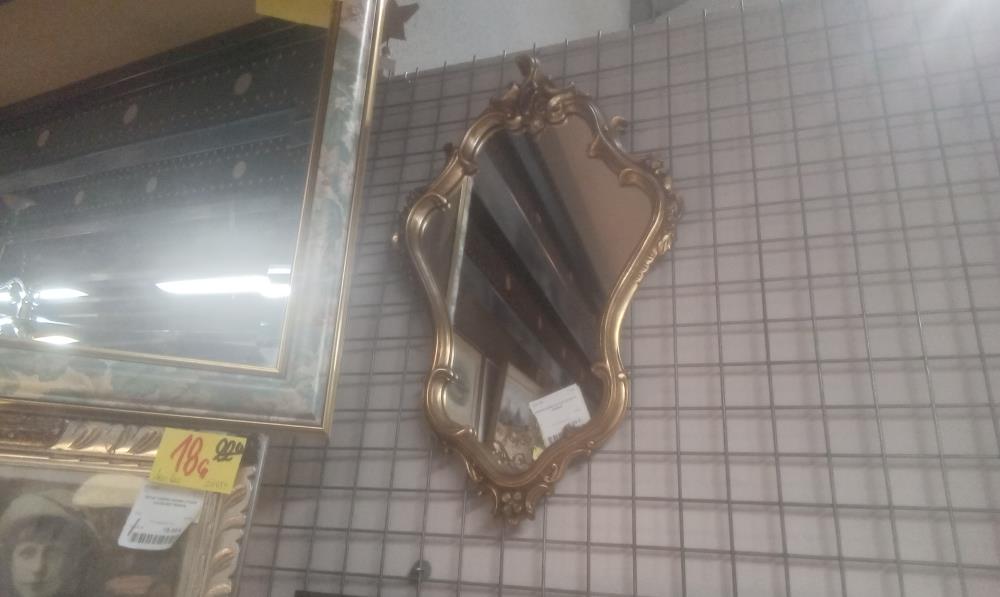 MIROIR DORE STYLE LOUIS XV RESINE