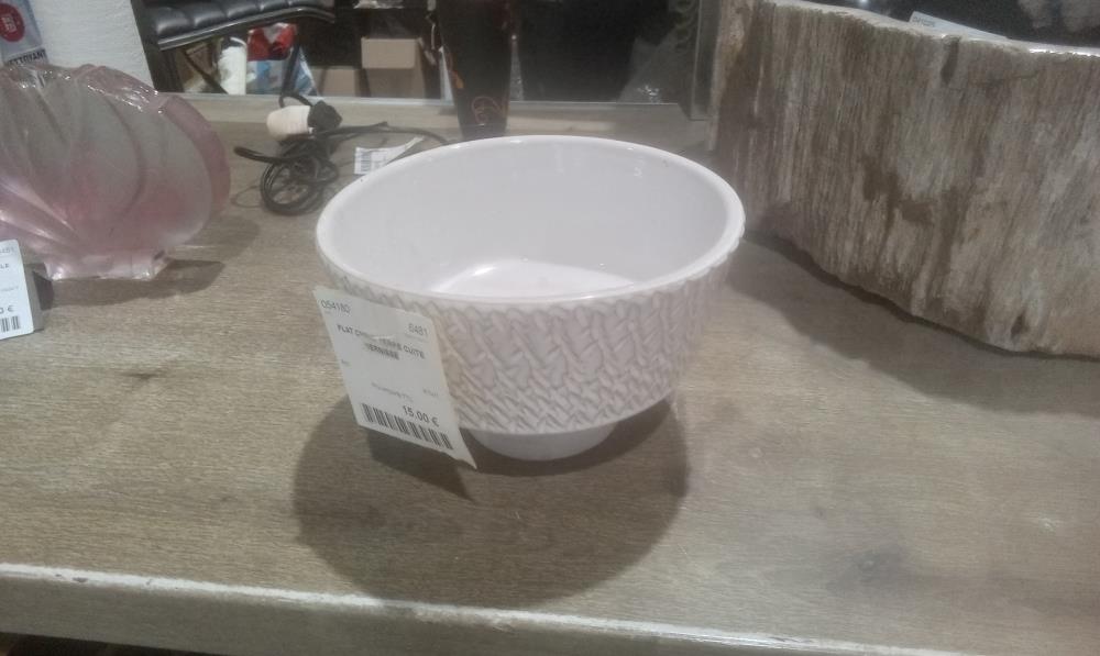 PLAT CREUX TERRE CUITE VERNISSE