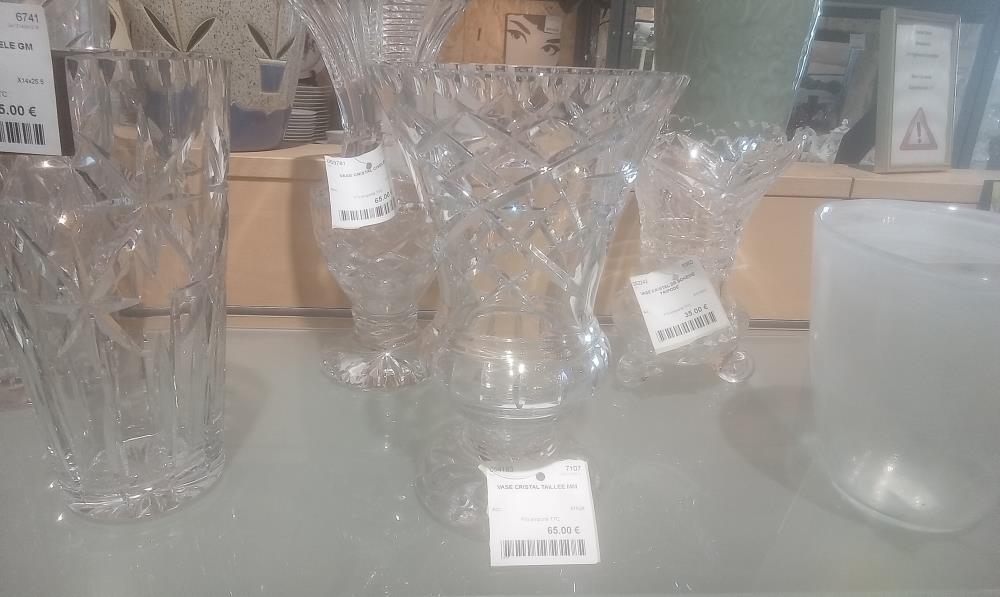 VASE CRISTAL TAILLEE MM