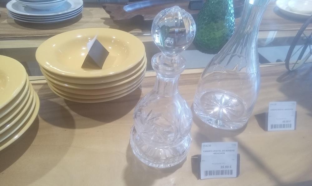 CARAFE CRISTAL DE BOHEME +BOUCHON