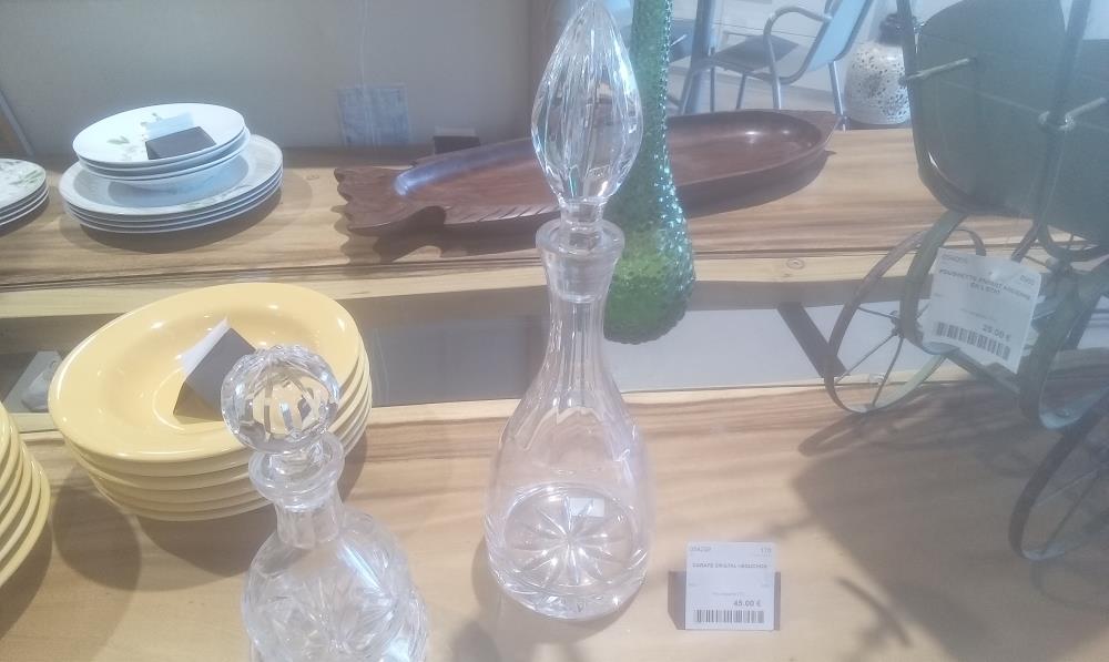 CARAFE CRISTAL +BOUCHON