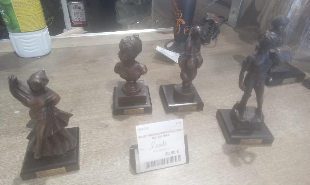 SUJET BRONZE REPRODUCTION DU LOUVRES