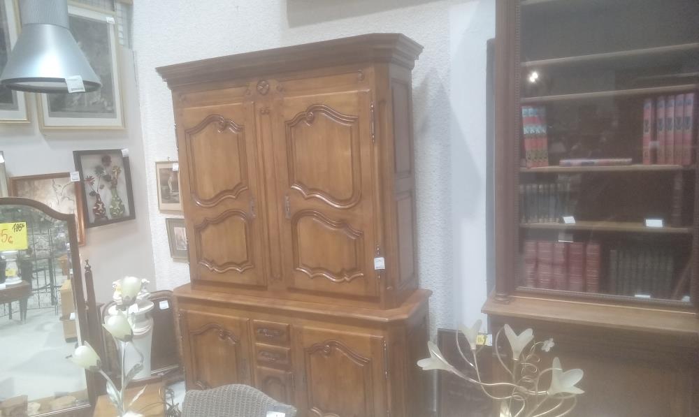 BUFFET 2 CORPS CHENE MASSITF ARTISANAL 5 PORTES+2 TIROIRS