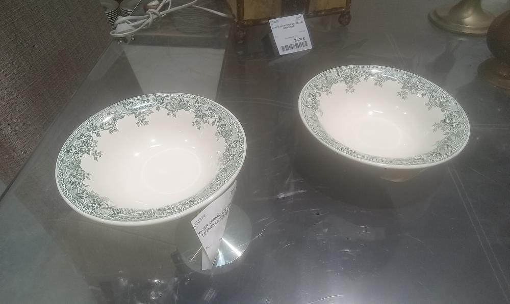 RAVIER CERAMIQUE COMPTOIR DE FAMILLE DECOR FLORAL