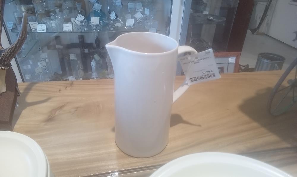 CARAFE CERAMIQUE BEIGE 1 ANSE