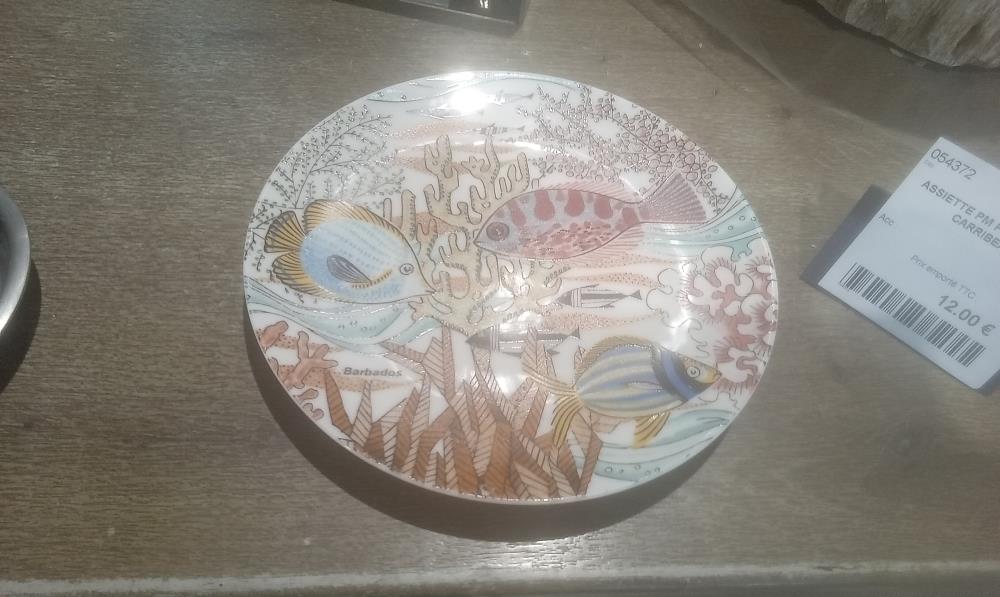 ASSIETTE PM PORCELAINE CARRIBEAN