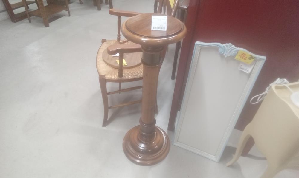 SELETTE RUSTIQUE BOIS ET LAITON