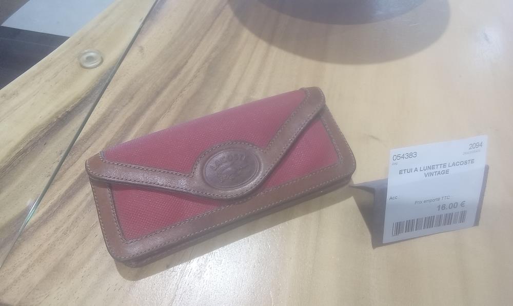 ETUI A LUNETTE LACOSTE VINTAGE