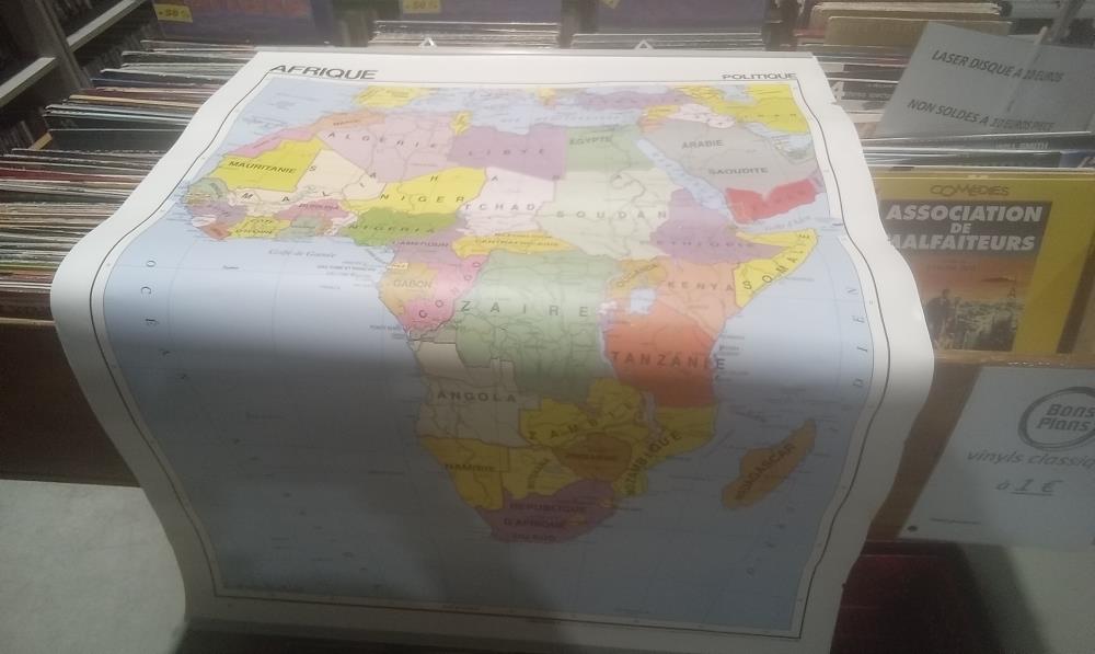 CARTE AFRIQUE PHYSIQUE ET POLITIQUE  EDIGOL
