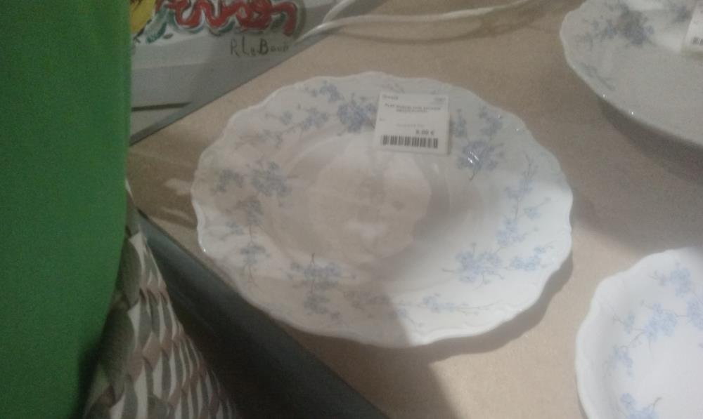 PLAT PORCELAINE BAVARIA DECOR FLORAL