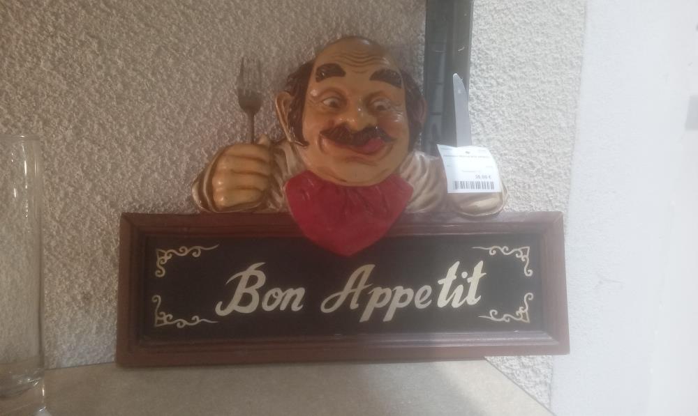 PANNEAU RESINE BON APPETIT
