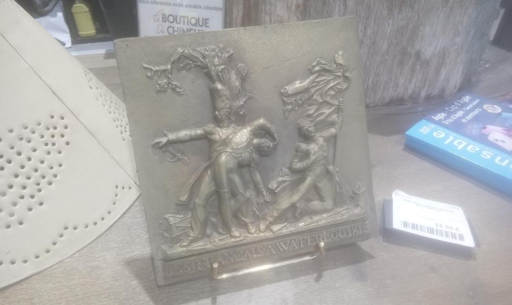 TABLEAU LAITON SCENE WATTERLOO