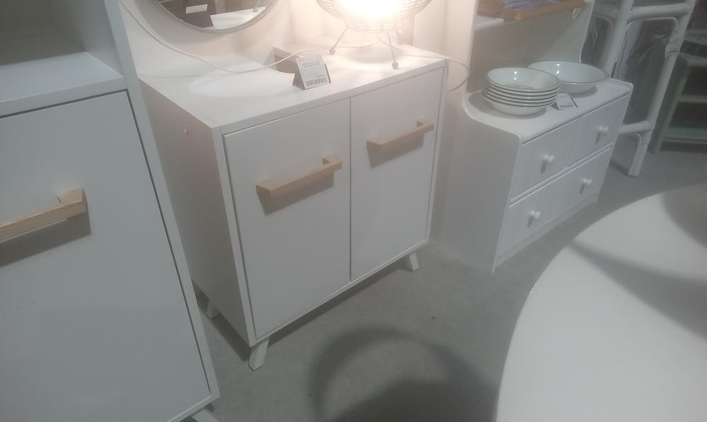 MEUBLE SOUS LAVABO MELAMINE 2 PORTES