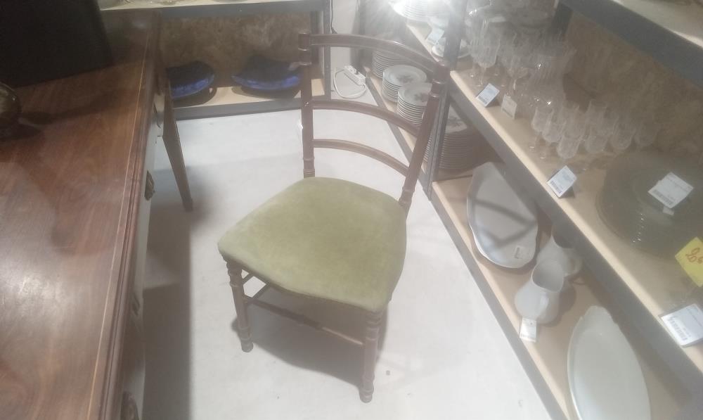 CHAISE 1900 TISSUS VERT