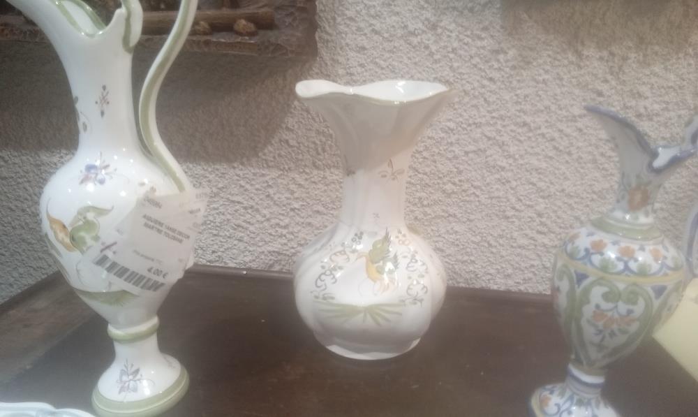 VASE CERAMIQUE DECOR MOUSTIER