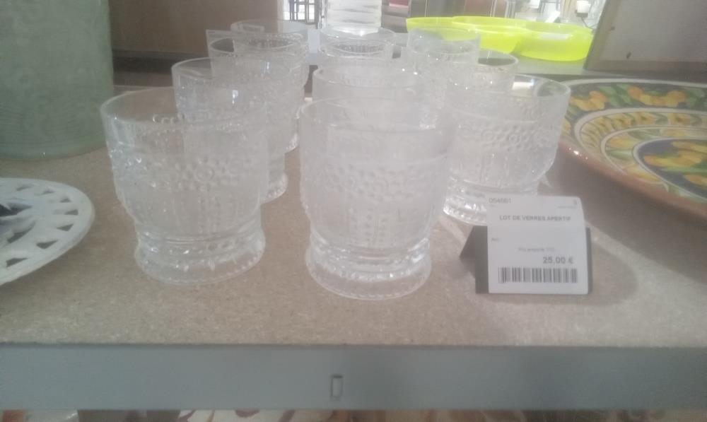 LOT DE VERRES APERTIF 