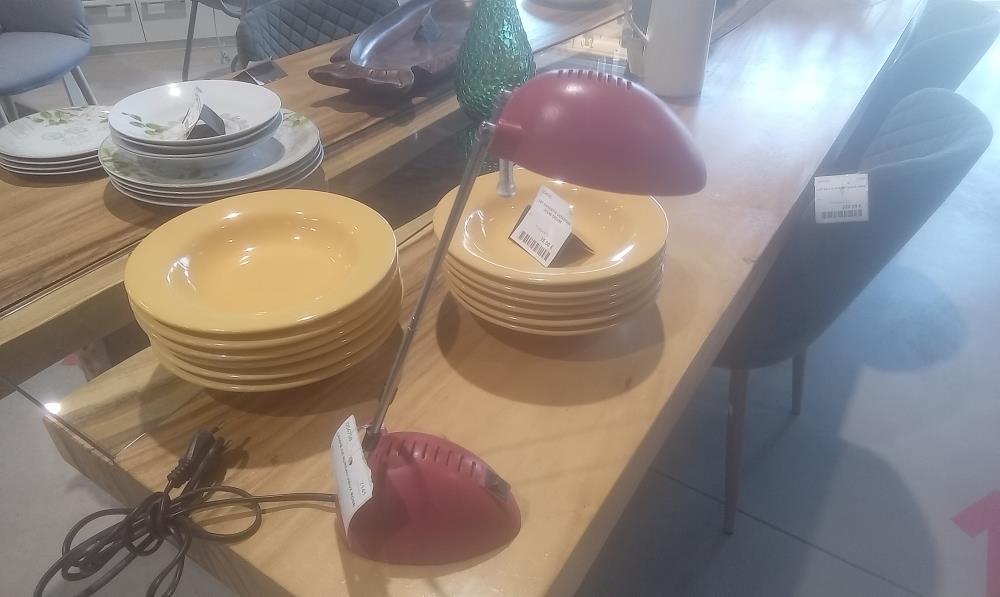 LAMPE DE BUREAU VIEUX ROSE 