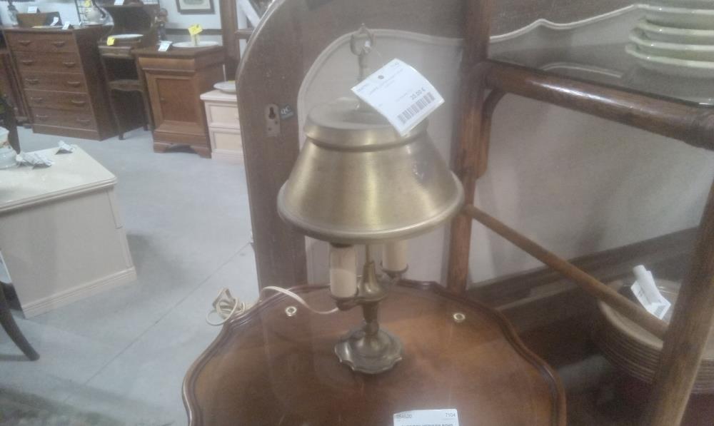 LAMPE LAITON+ABATJOUR LAITON