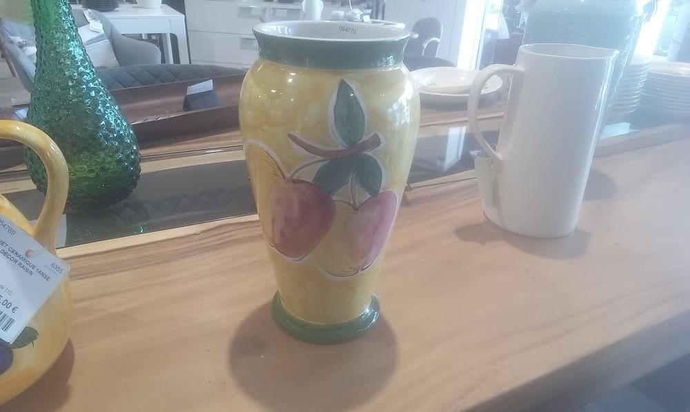 VASE CERAMIQUE DECOR POMME