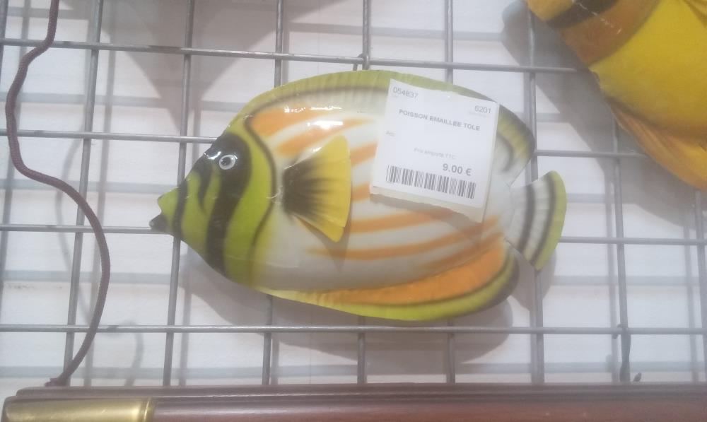 POISSON EMAILLEE TOLE