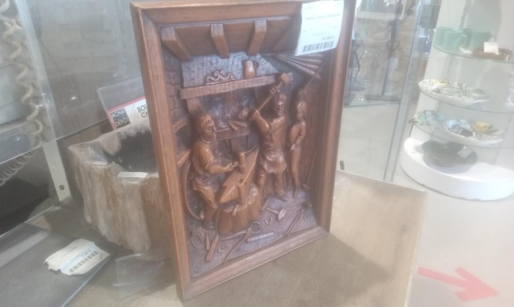 TABLEAU BOIS LE FORGERON