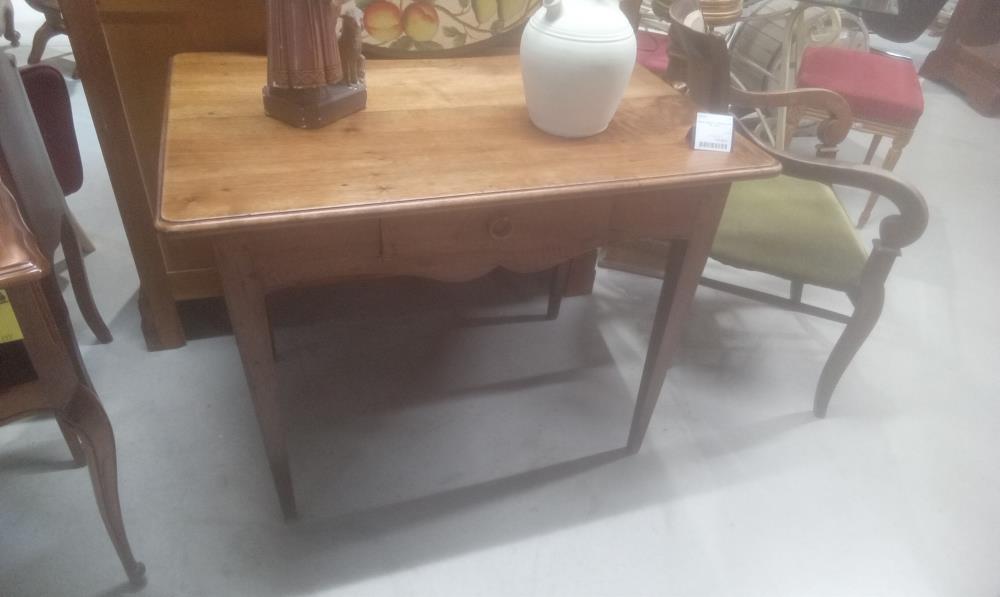 TABLE BUREAU 1 TIROIR NOYER EN L'ETAT