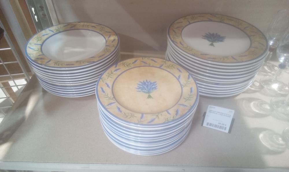 SERVICE CERAMIQUE STYLE PROVENCAL LIGNE HOTESSE