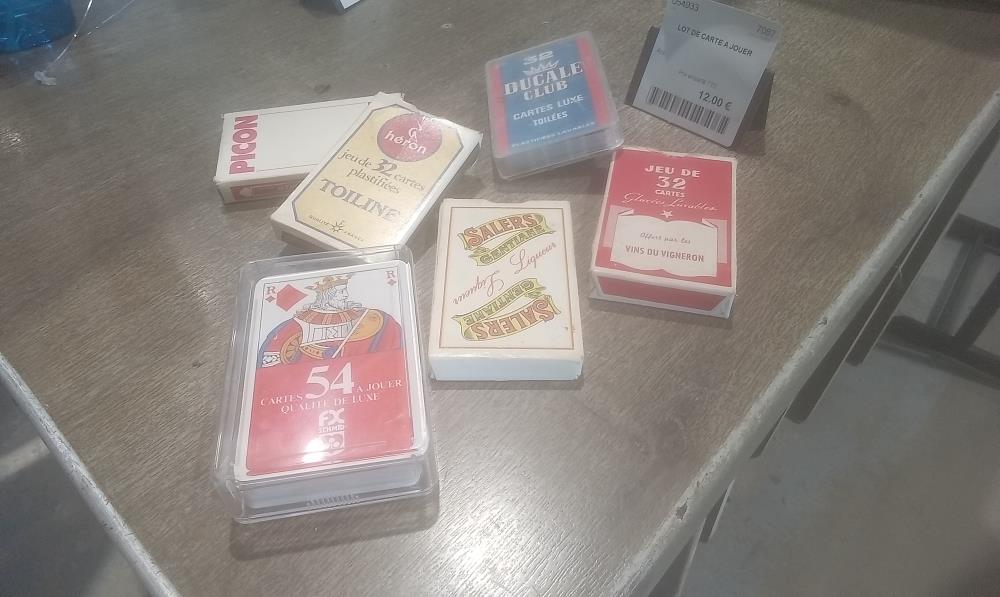 LOT DE CARTE A JOUER
