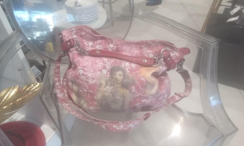 SAC TISSUS ET CUIR LANCASTER DECOR ELEGANTE