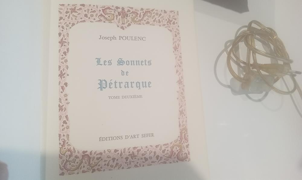 LOT DE 2 LIVRES LES SONNETS DE PETRARQUE ILLU D.PARDIGON
