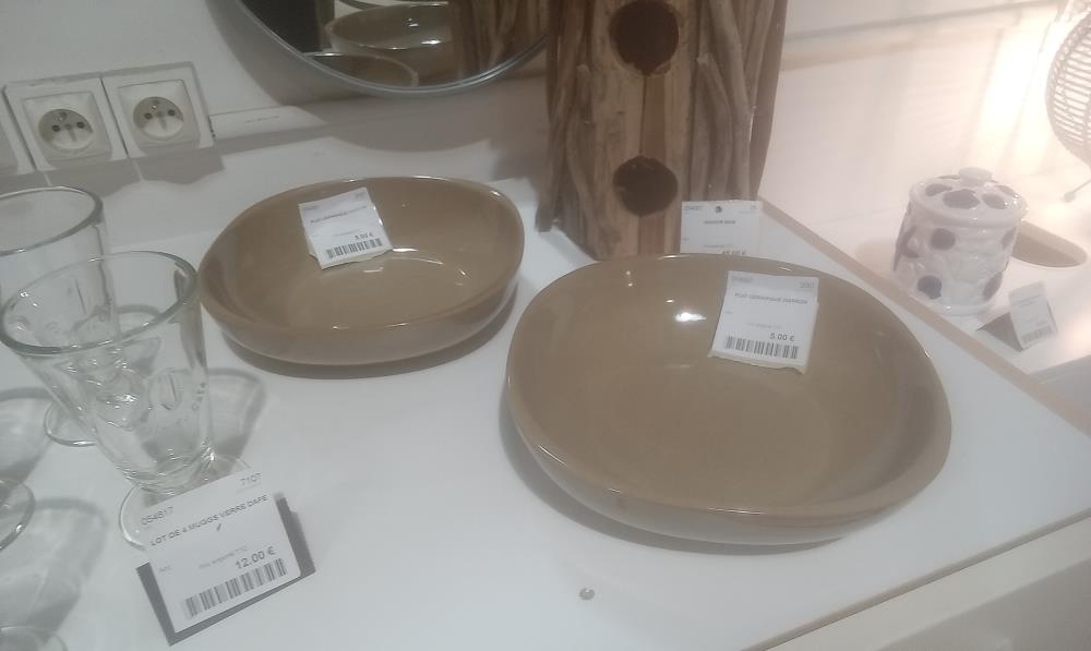 PLAT CERAMIQUE MARRON
