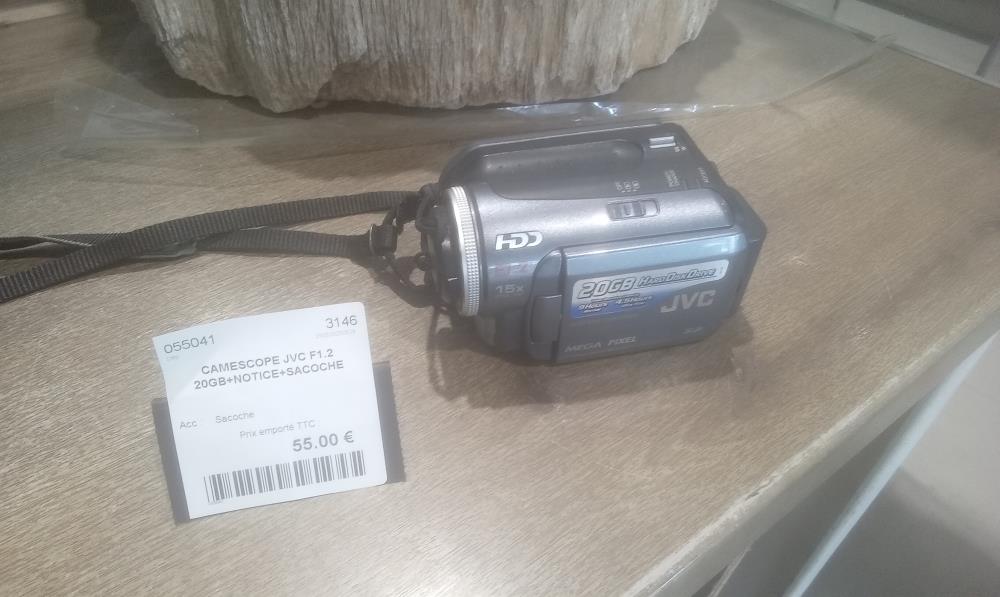 CAMESCOPE JVC F1.2 20GB+NOTICE+SACOCHE
