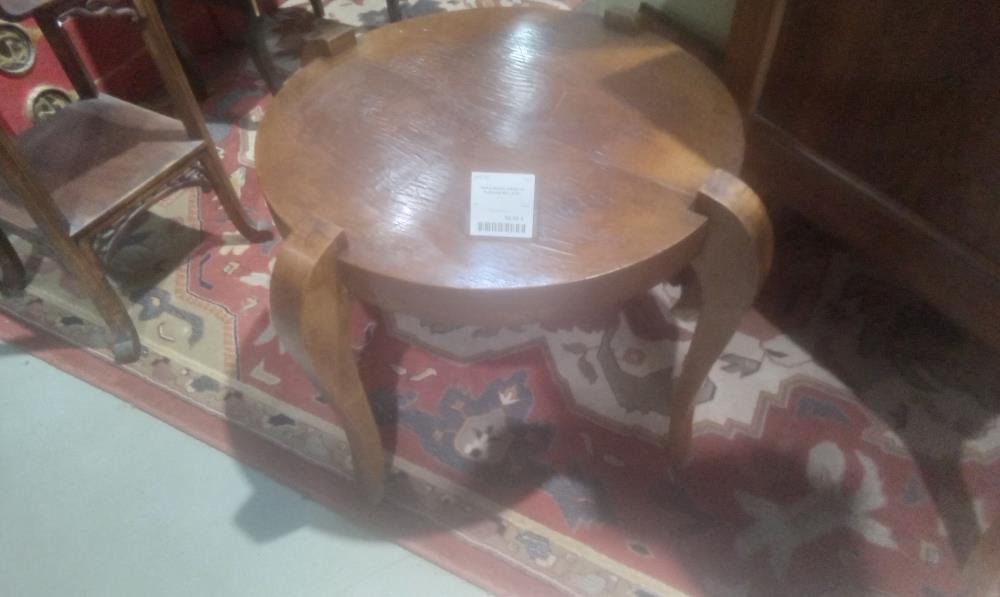 TABLE BASSE ANNEE 50 PLACAGE EN L'ETAT