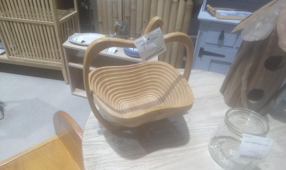 PANIER ESCAMOTABLE BAMBOU