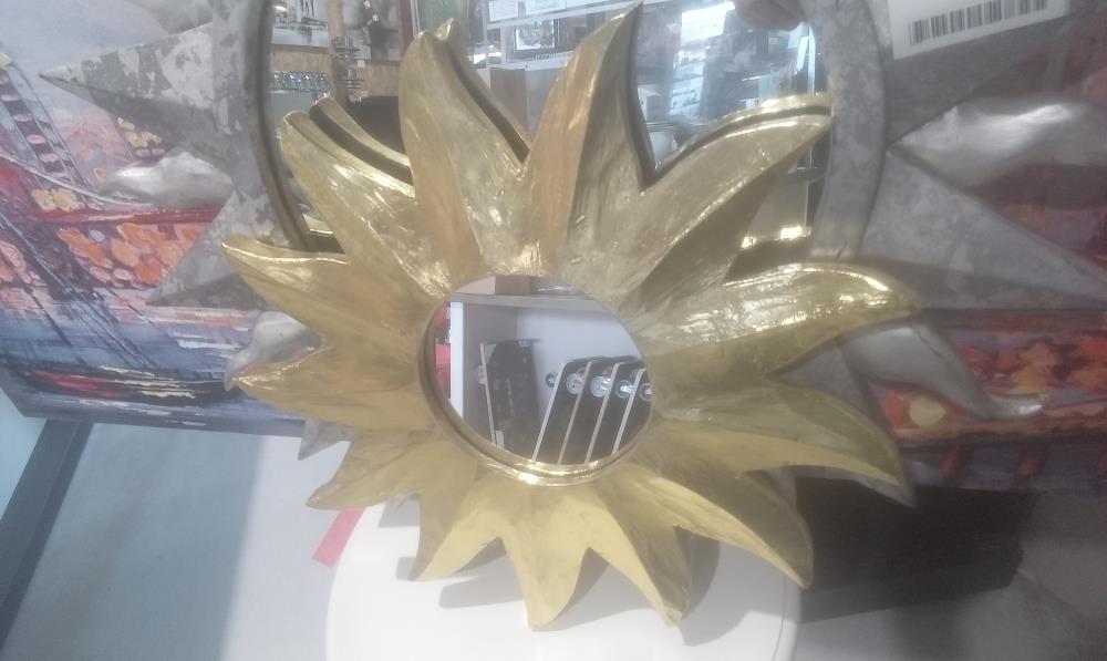 MIROIR SOLEIL DORE PM