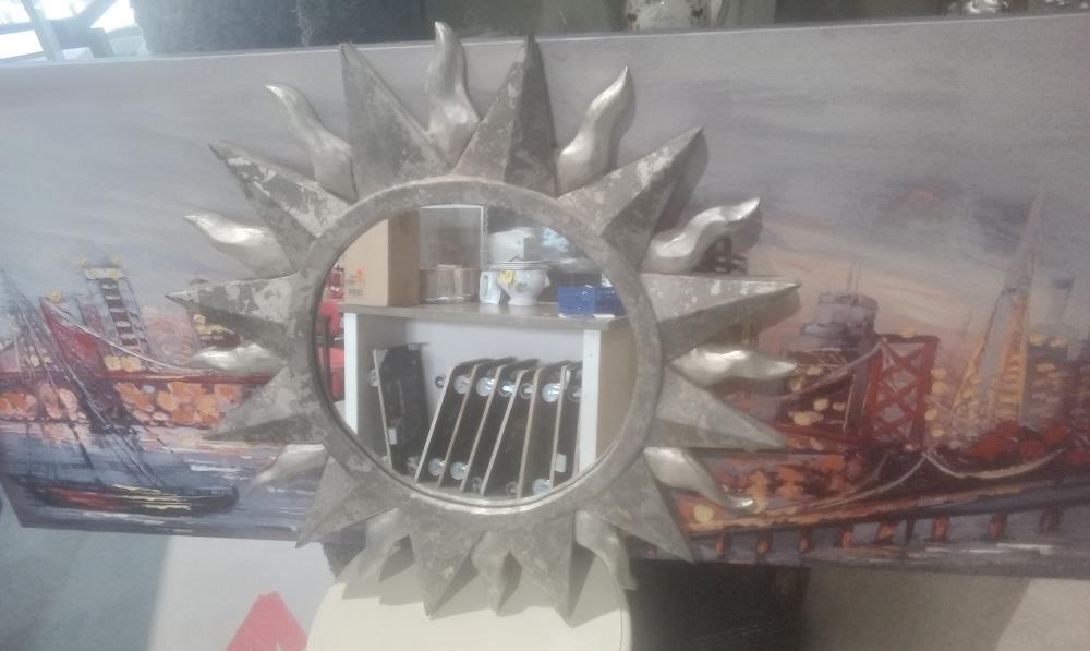 MIROIR ARGENTE GM RESINE GM