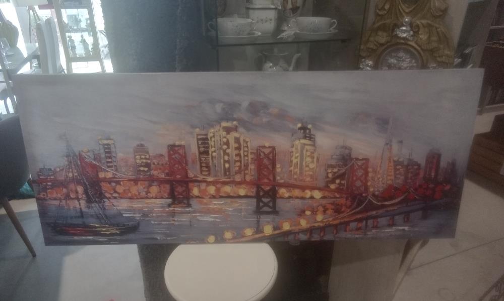TABLEAU REHAUSSE PEINTURE PONR DE BROOKLING