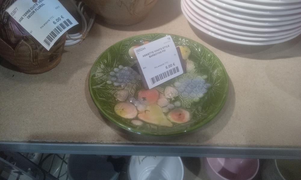 ASSIETTE WHATS STYLE BARBOTINE PM