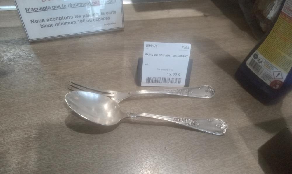 PAIRE DE COUVERT MA ENFANT