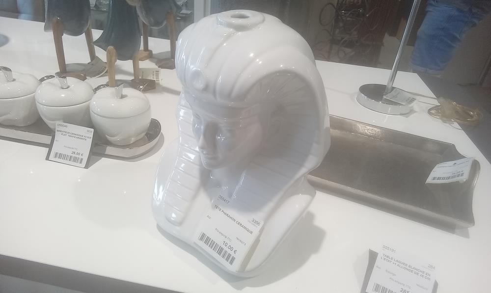 TETE PHARAHON CERAMIQUE