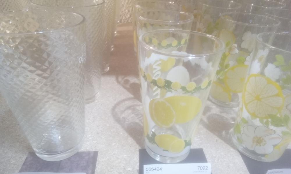 LOT DE 6 VERRES CITRONNADE